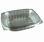Clear Restangular Pastry container with Lid